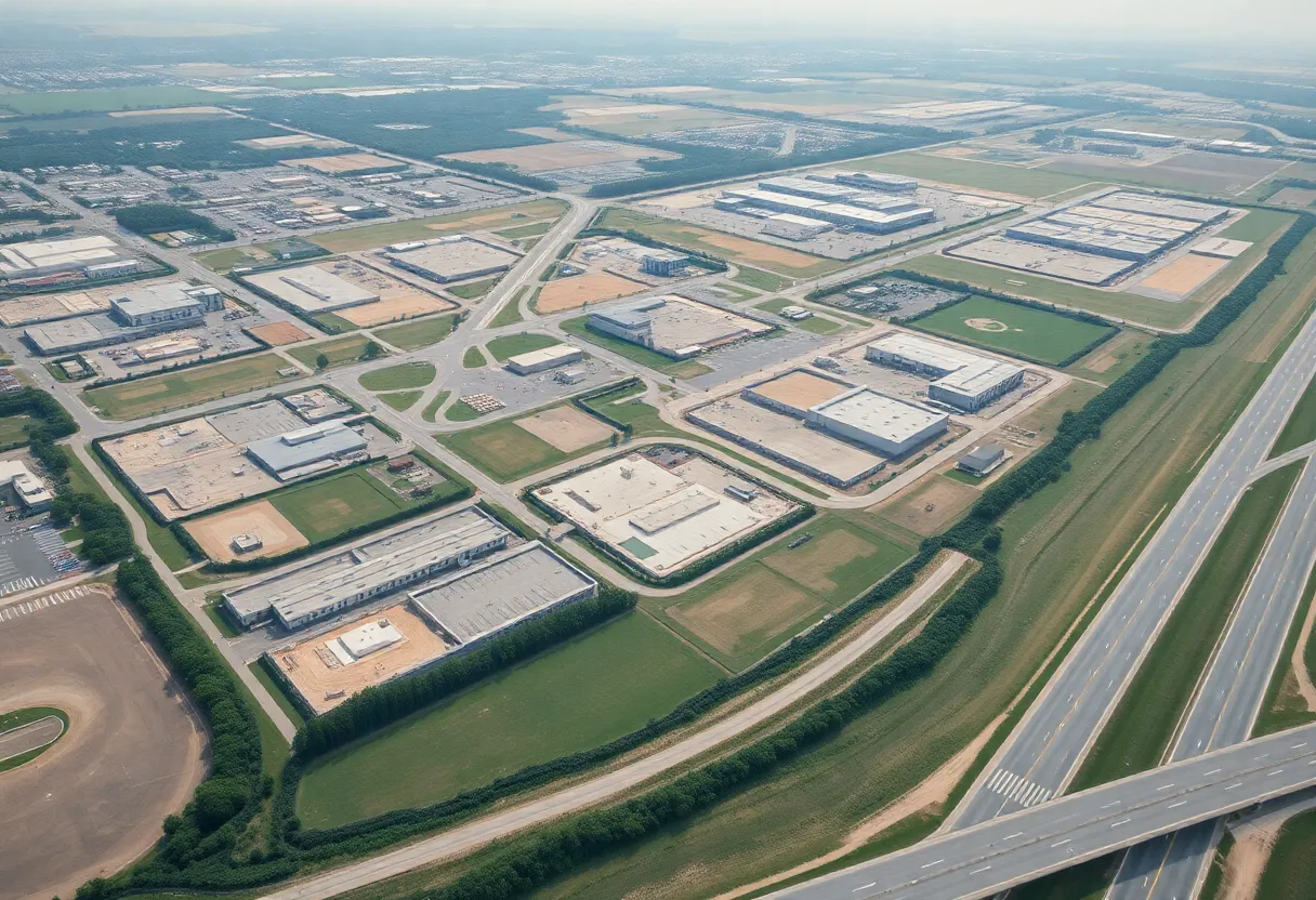 Construction site of the Legacy Business Park in Lexington