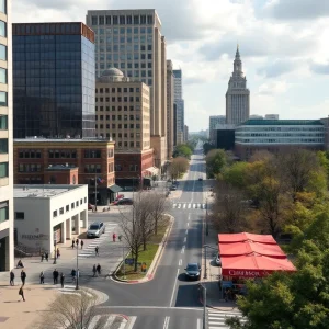 Downtown Lexington reflecting the homelessness crisis