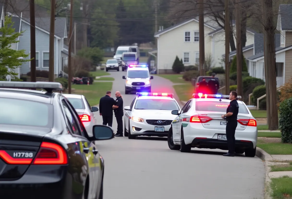 Police presence in Lexington neighborhood following shooting incident