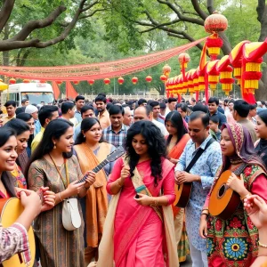 Crowd enjoying the Lexington Sacred Music Festival