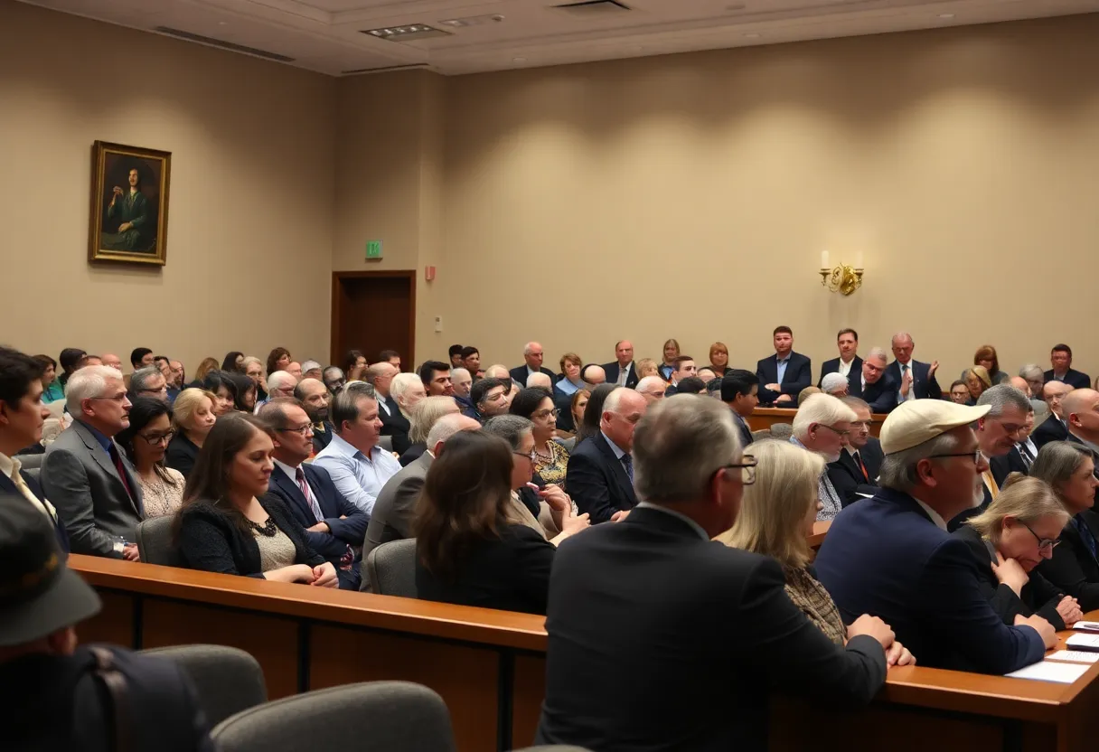 Residents attend city council meeting discussing mayor misconduct