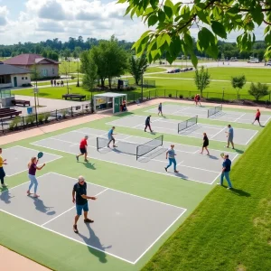 Newly opened pickleball courts at Picadome in Lexington