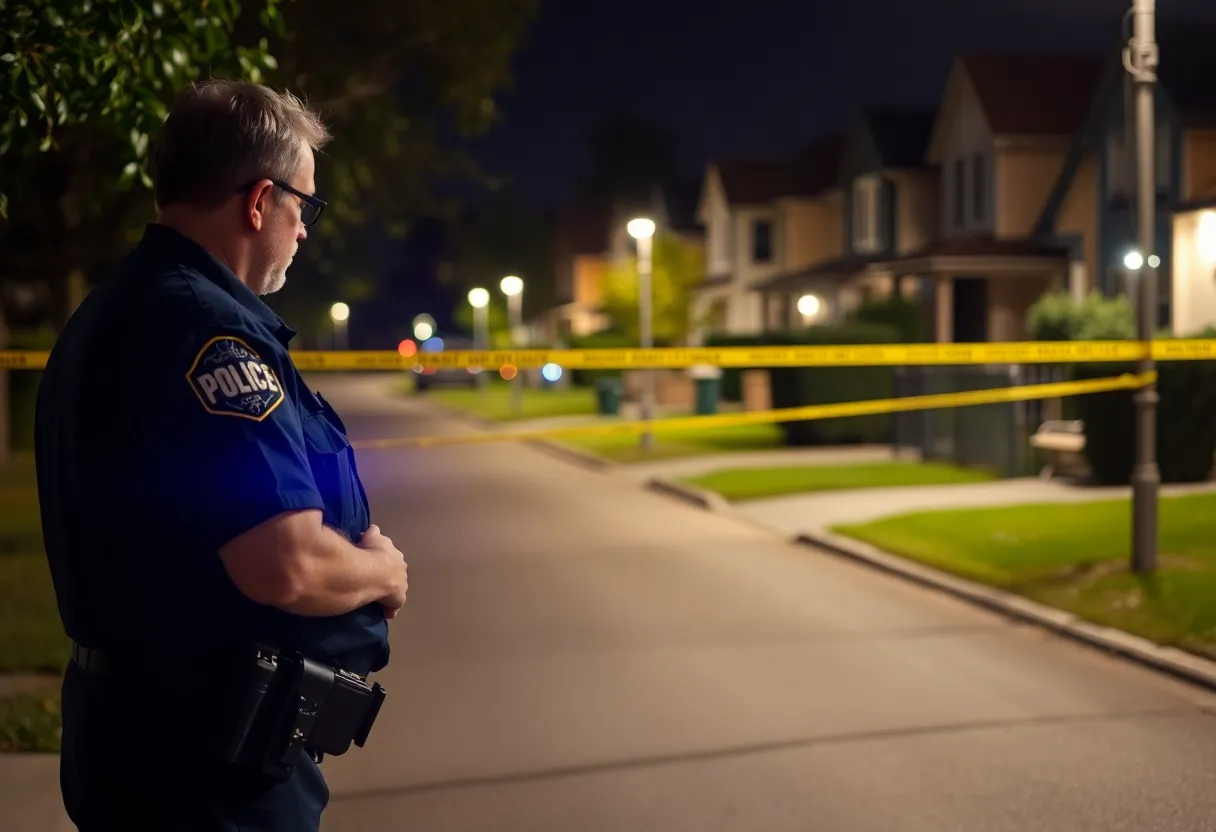 Police investigating a child abuse case in Lexington