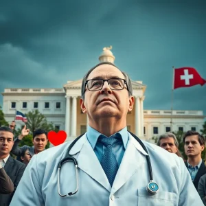 Image illustrating political pressure faced by health officials