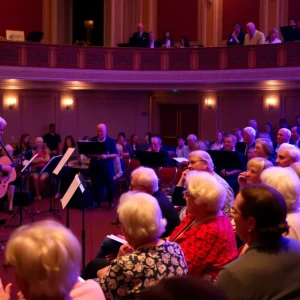 Seniors performing at the Morning Pointe Seniors Got Talent showcase in Lexington.