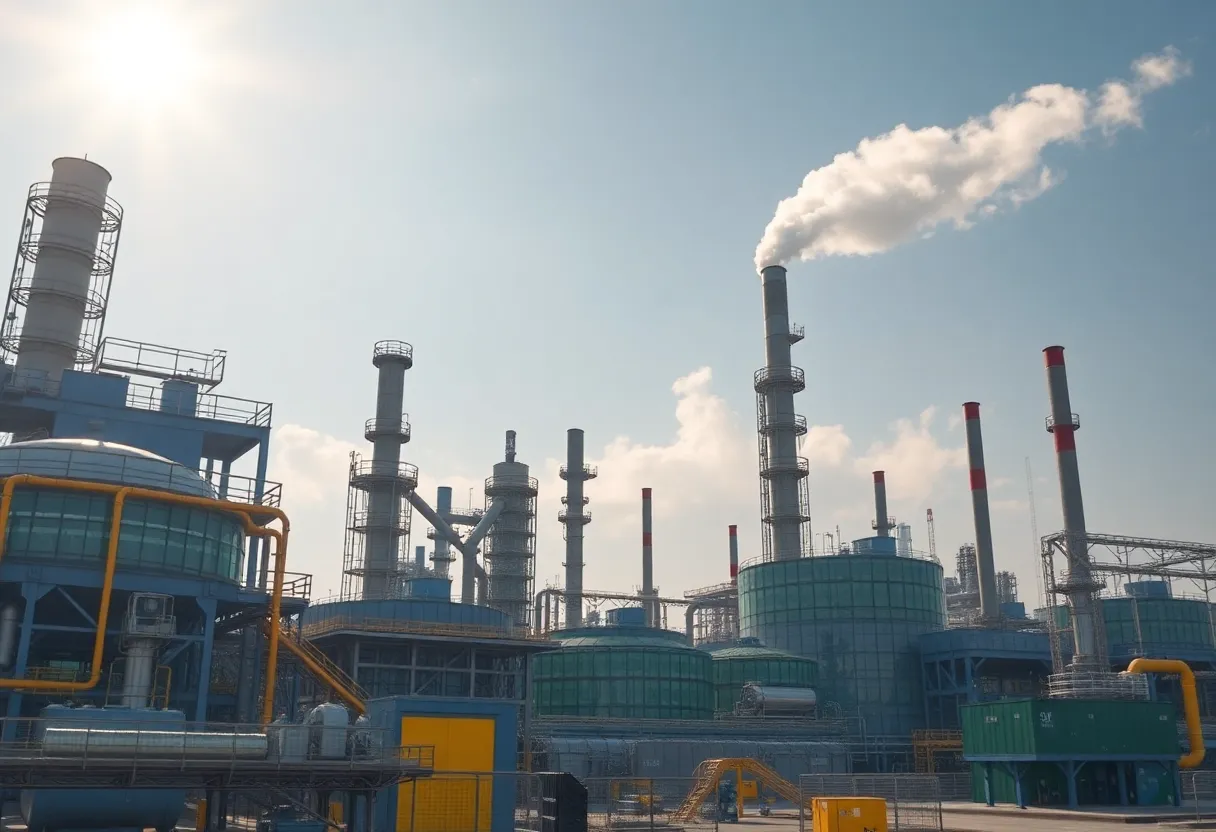 View of Corning plant manufacturing for Apple in Kentucky
