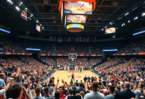 Fans excitedly gather at Rupp Arena for Big Blue Madness.