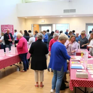 Community gathering for Cancer Survivorship Day at Saint Joseph Health.