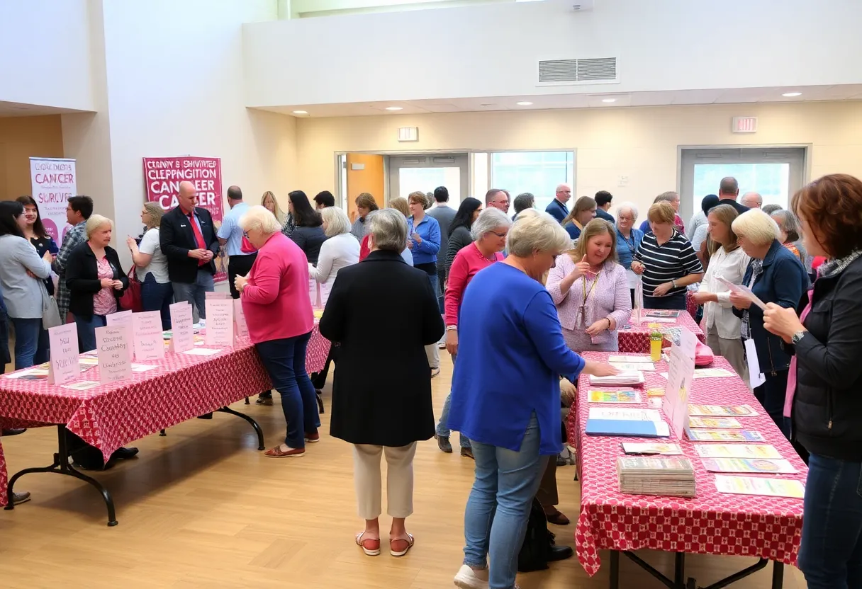 Community gathering for Cancer Survivorship Day at Saint Joseph Health.
