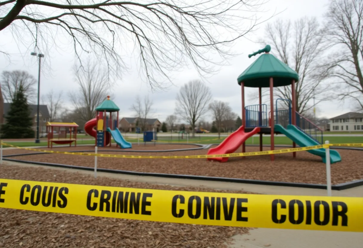 Empty playground symbolizing community concern over safety in Central Kentucky