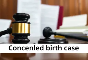 Courtroom scene depicting legal proceedings