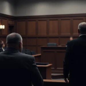 Courtroom scene related to Laken Snelling's legal case