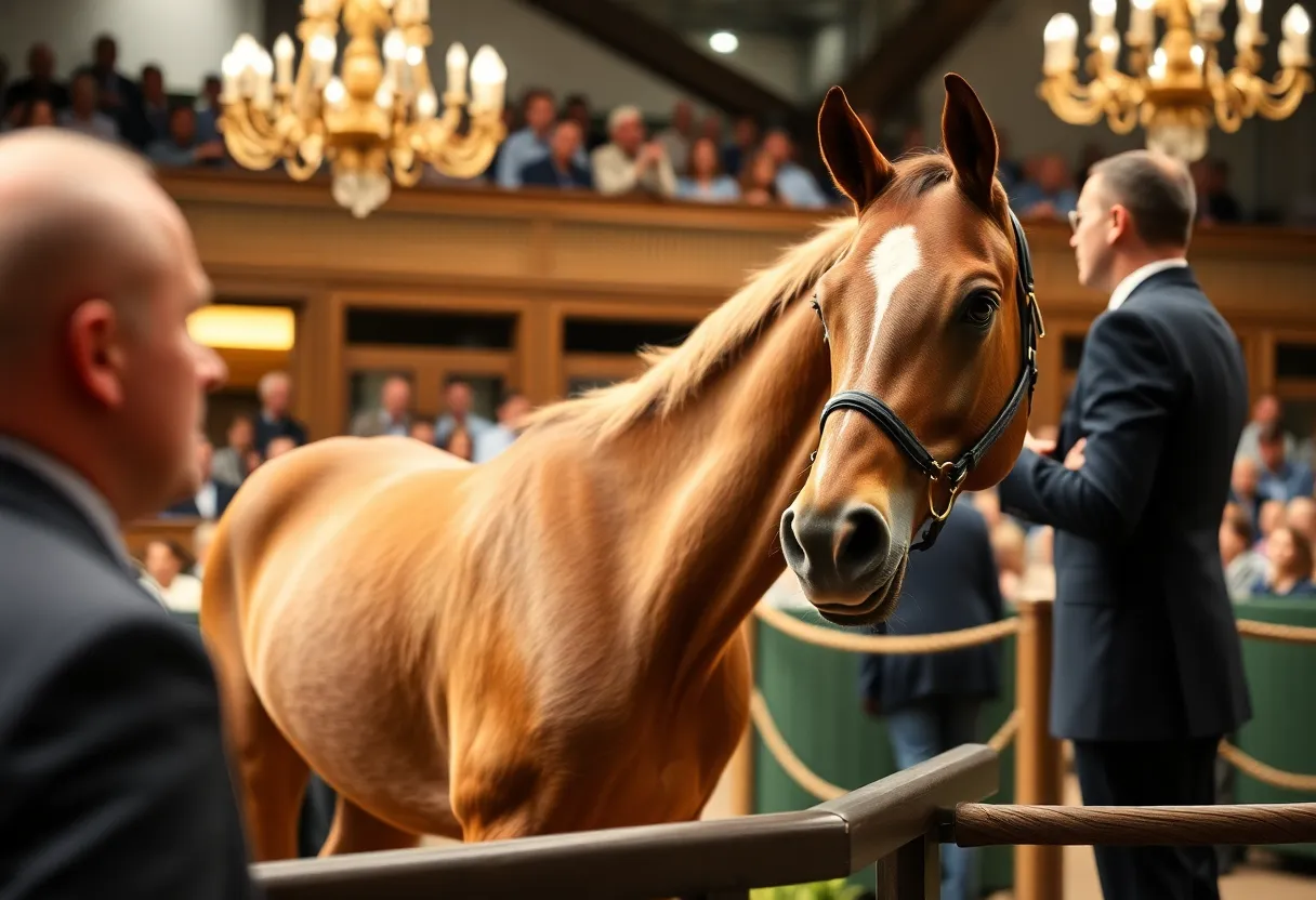 Record sale of yearling filly Dejeuner at Lexington Selected Yearling Sale