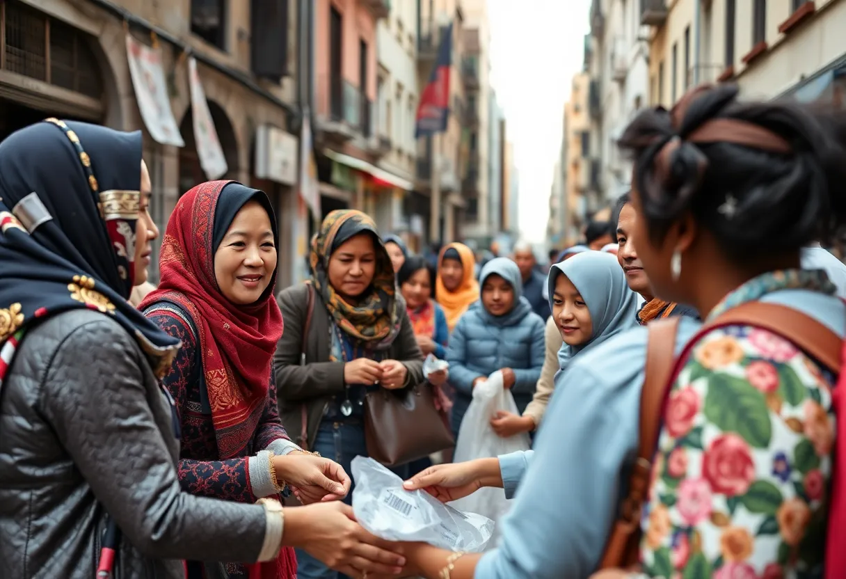 A diverse group of immigrants in Lexington-Fayette participating in community activities.
