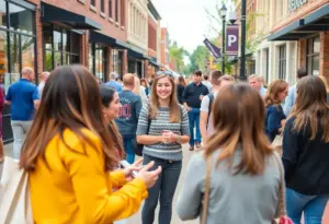 Students participating in the Downtown Ambassador Academy in Bowling Green