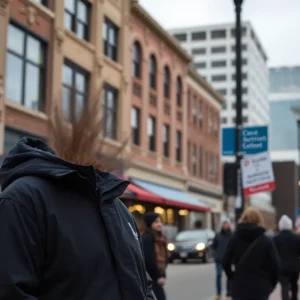 Downtown Lexington, a city grappling with a recent tragic incident.