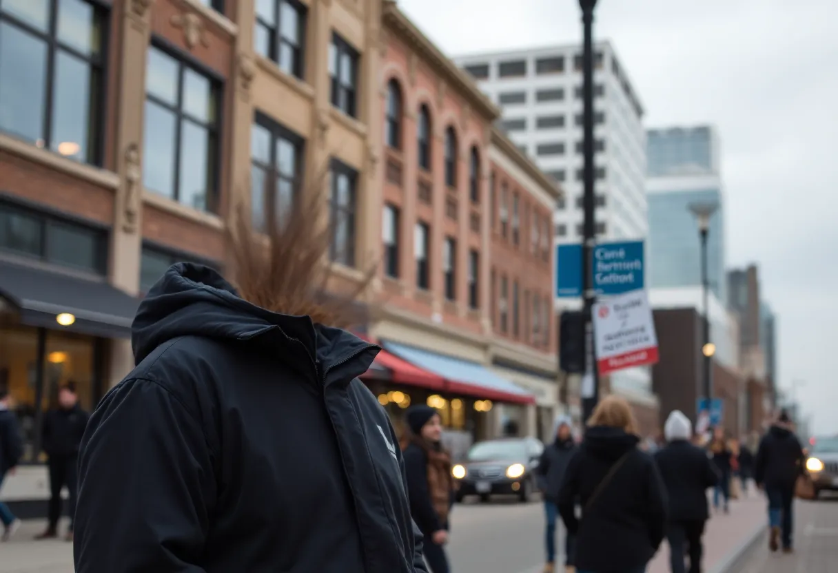 Downtown Lexington, a city grappling with a recent tragic incident.