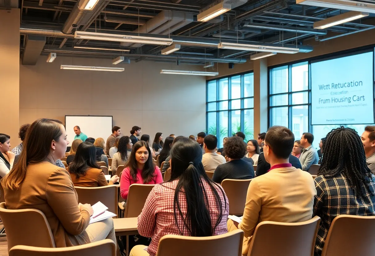 Lt. Gov. Jacqueline Coleman discussing education and housing initiatives