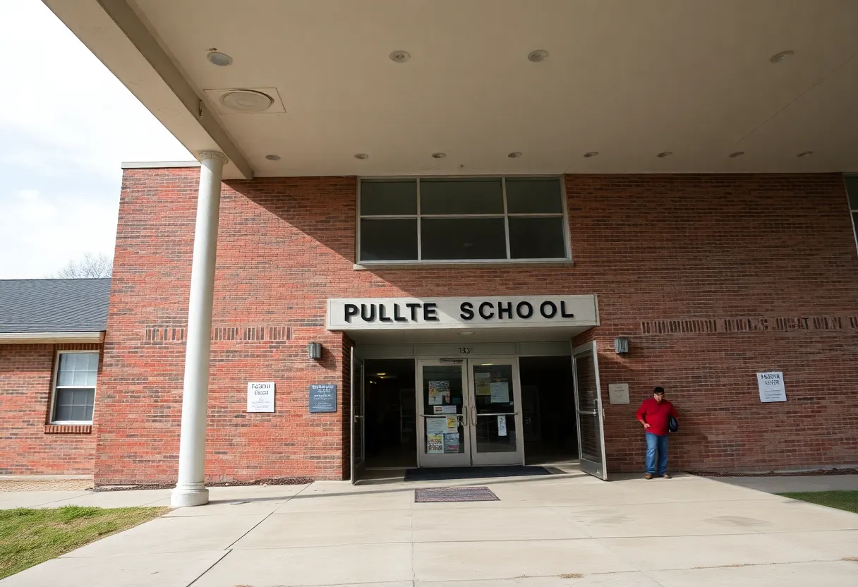 Public school in Fayette County representing financial crisis