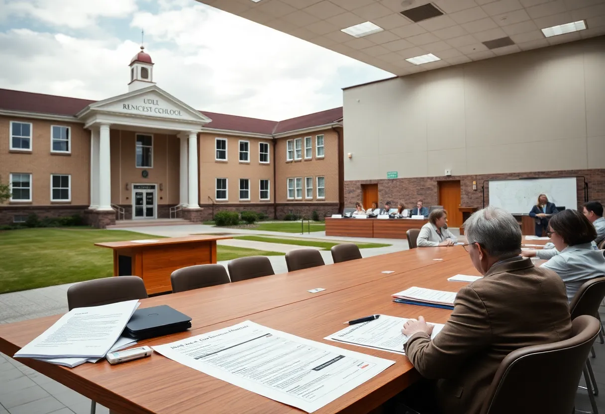 Fayette County Schools board meeting discussing financial audit