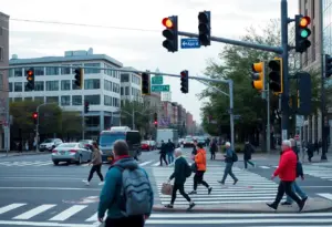 Intersection in Harrodsburg where hit-and-run occurred
