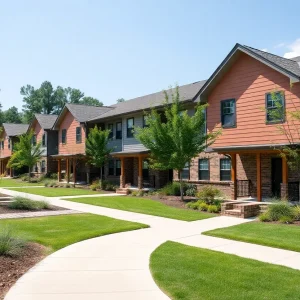 Transitional housing units at the Hope Center in Lexington