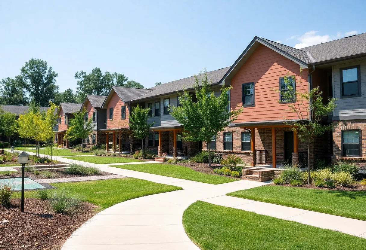 Transitional housing units at the Hope Center in Lexington