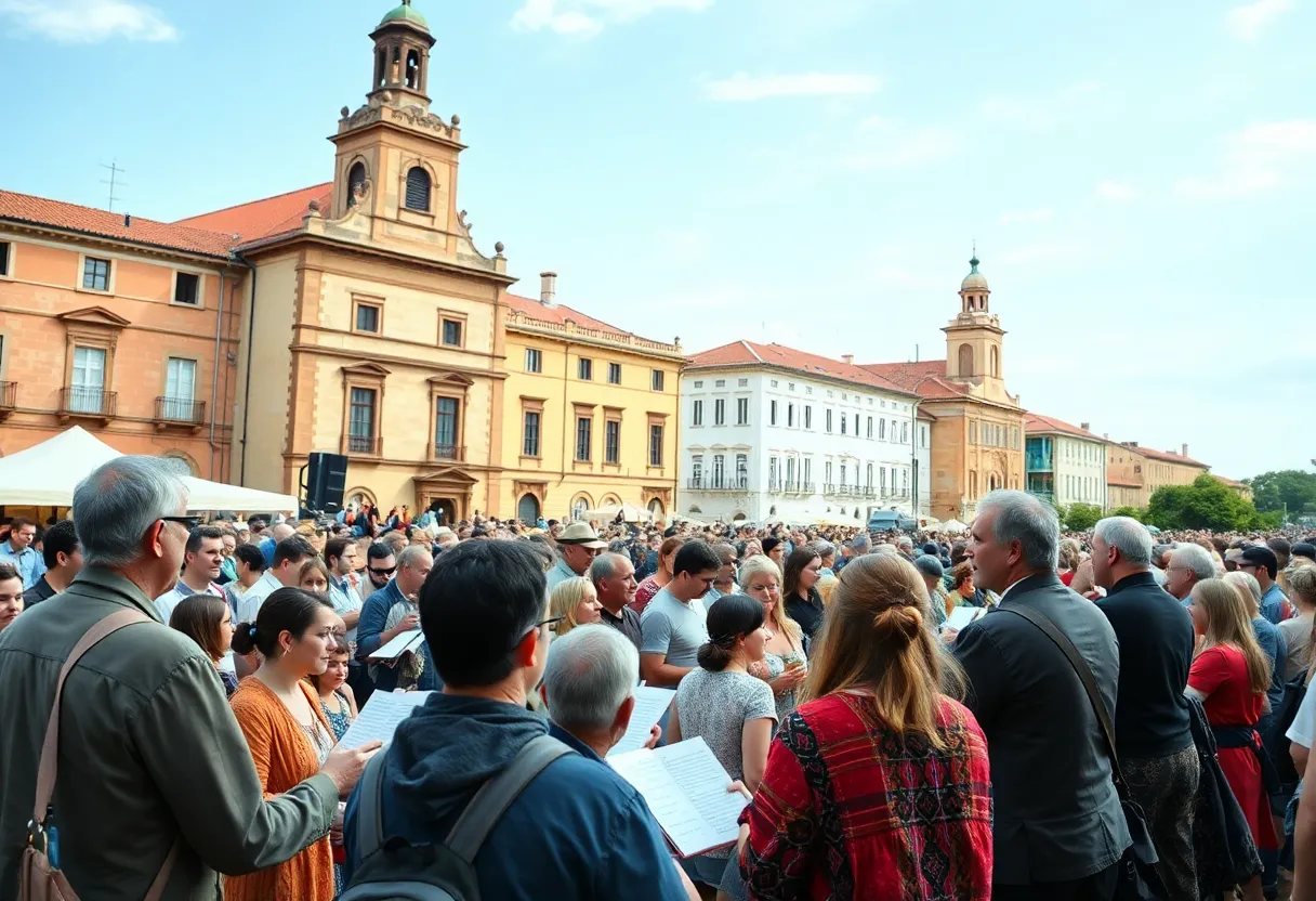 Audience enjoying music at the In One Achord Sacred Music Festival