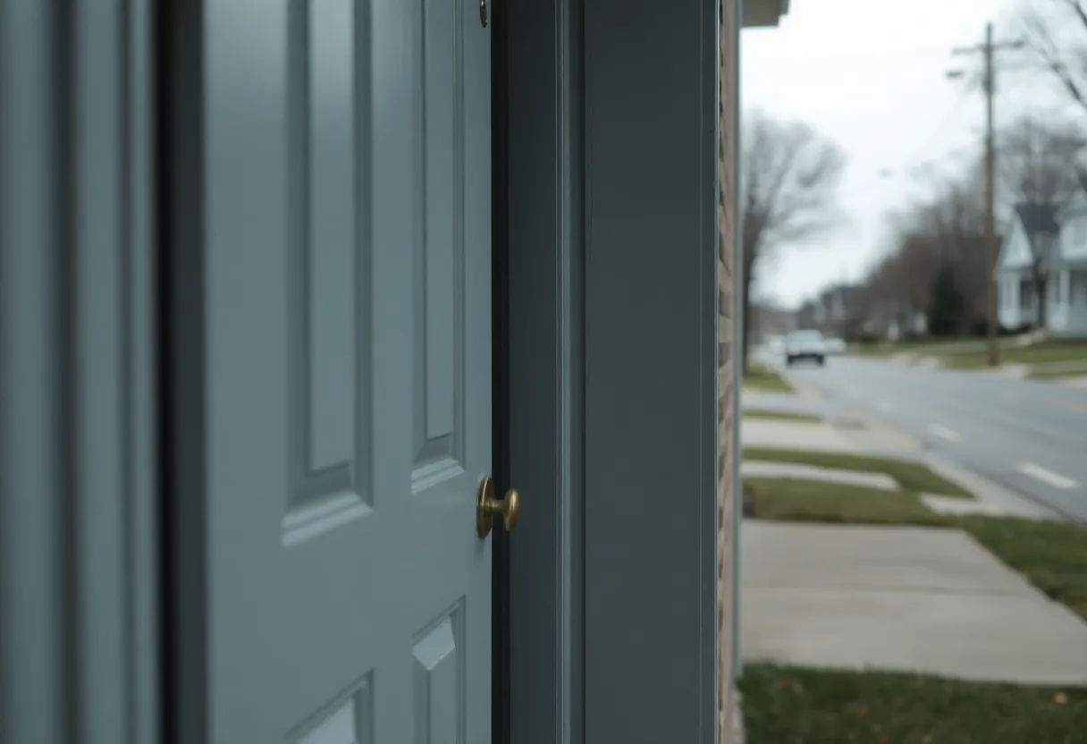 Quiet residential area in Lexington, Kentucky where an infant was found.