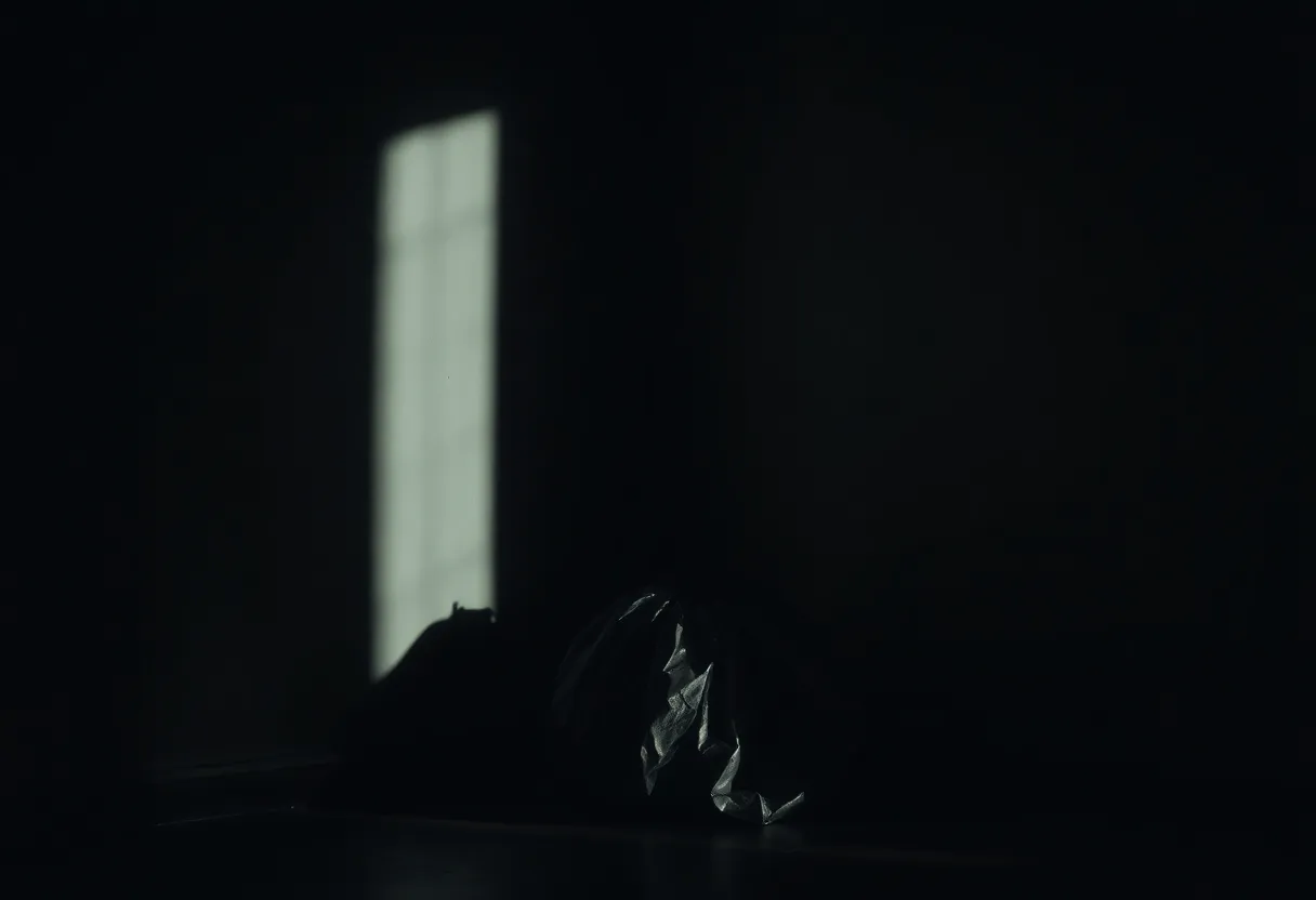 Symbolic representation of neglect and sorrow in an infanticide case.