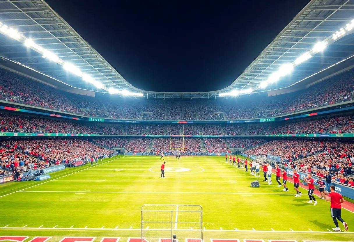 View of the football stadium during Kentucky vs. South Carolina game