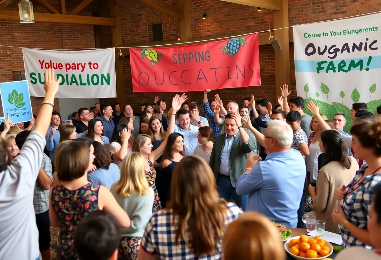 Celebration at Kentucky State University's scholarship fundraising event showcasing community support.