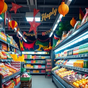 Interior of La Princesa Supermarket displaying Latin American groceries.