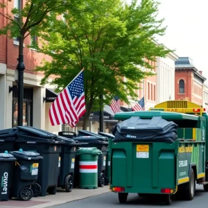 Curbside trash collection in Lexington