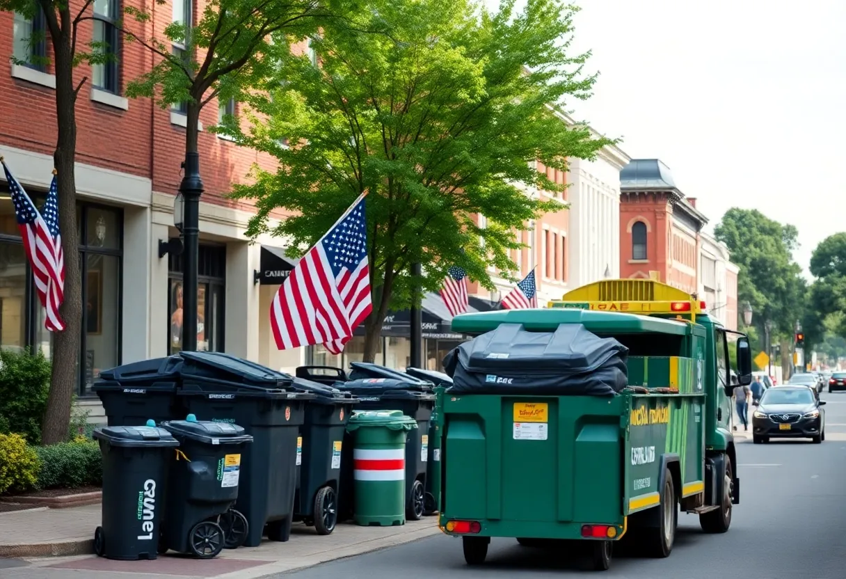 Curbside trash collection in Lexington