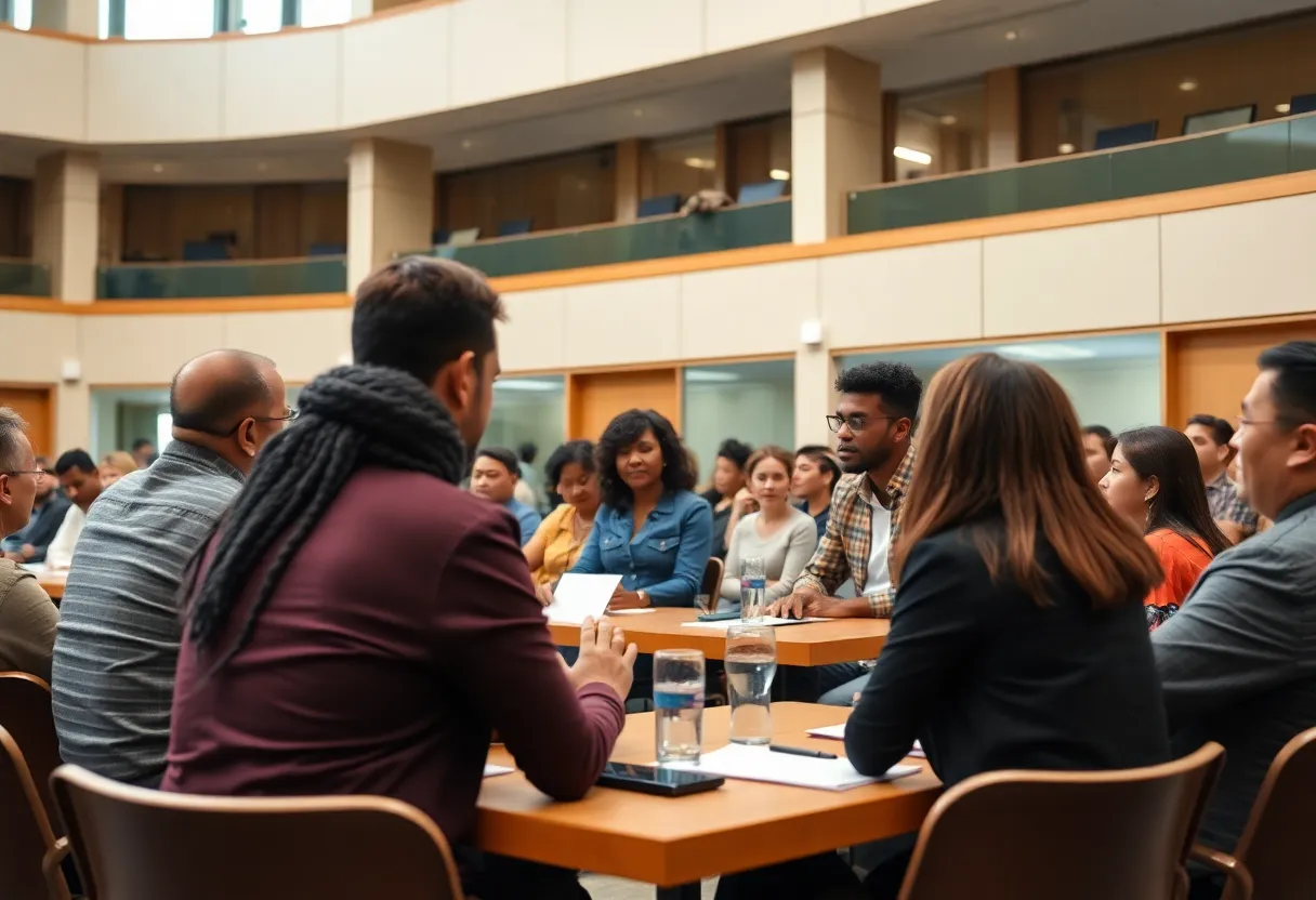 Community meeting in Lexington discussing growth management