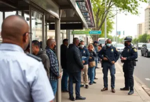 Public bus stop in Lexington where shooting occurred