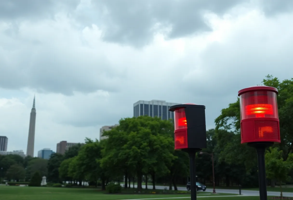 Emergency warning sirens installed in Lexington parks
