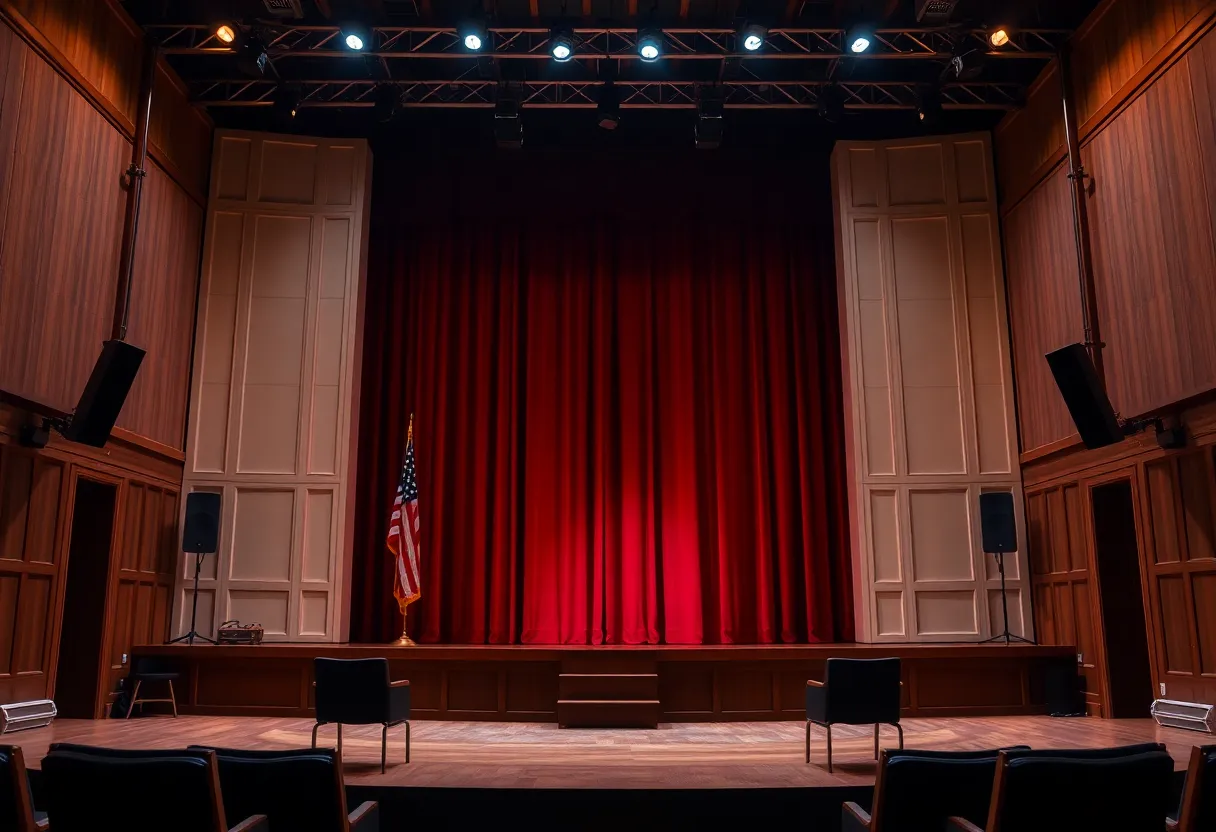 Mike Oppenheim receiving an award for playwriting