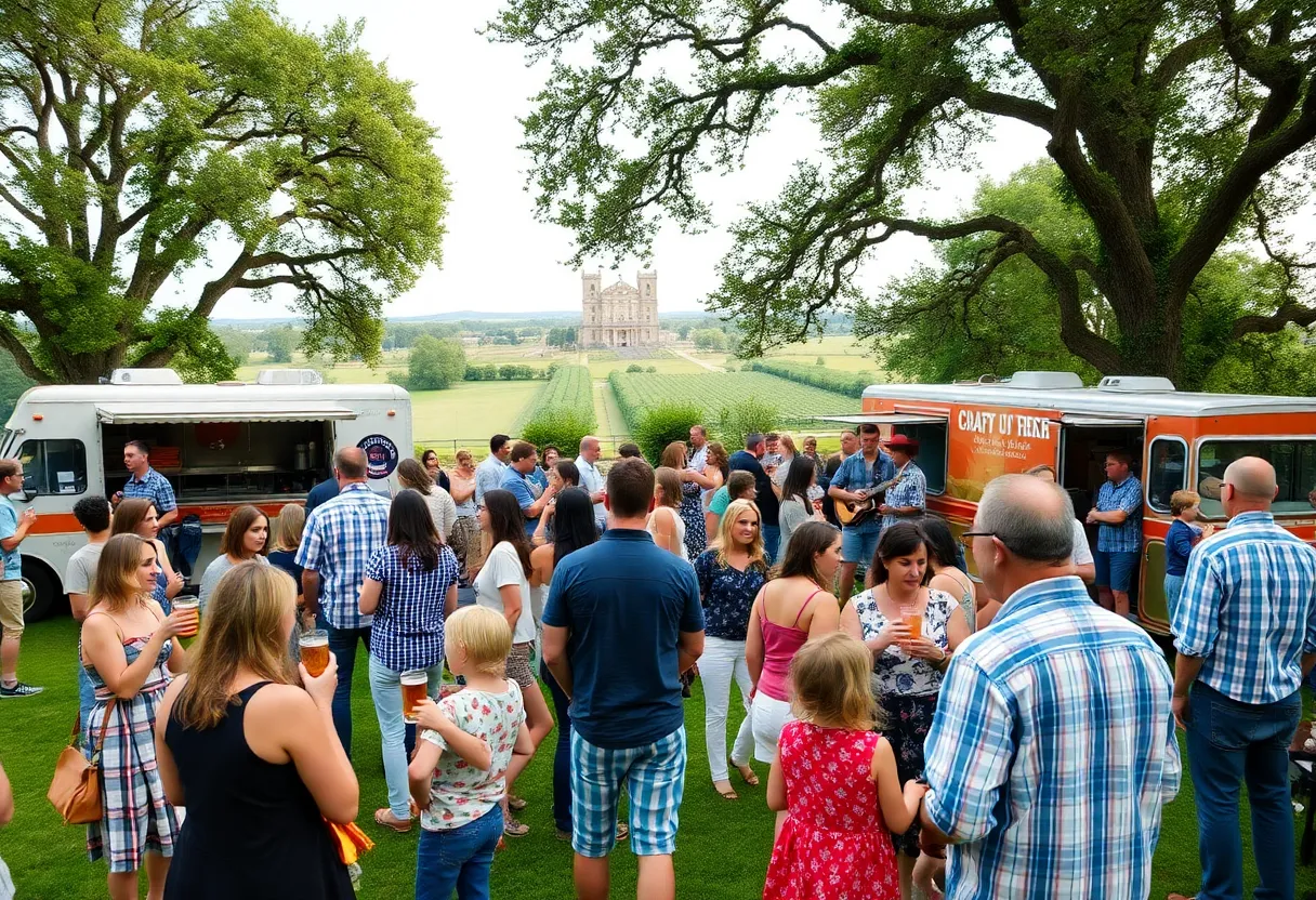 Families celebrating at Parktoberfest held at Henry Clay Estate in Lexington.