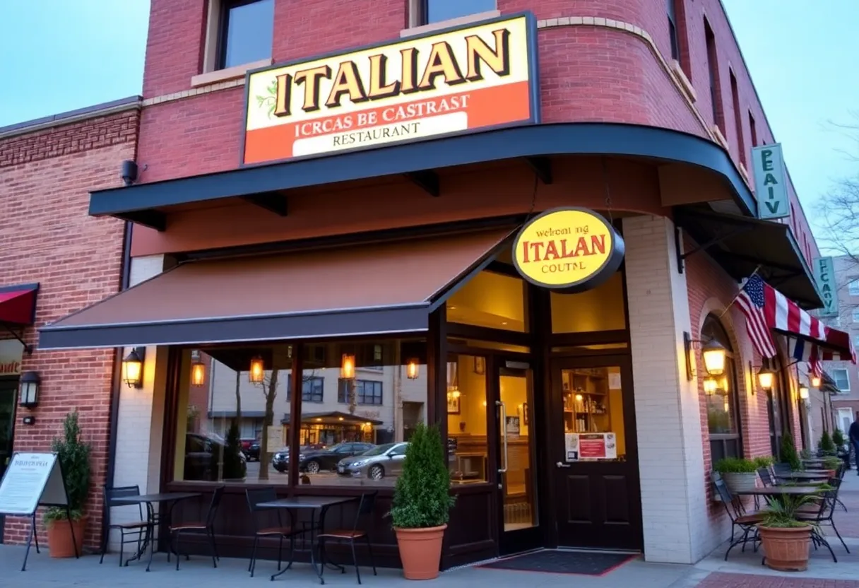 Exterior view of Pasta Garage's new location in NuLu