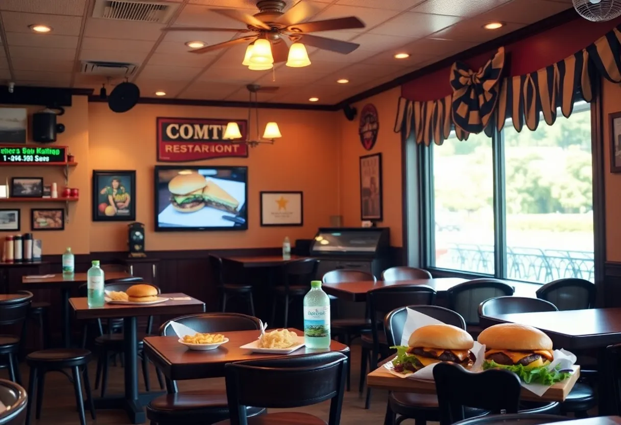 Interior view of Southern Cookhouse & Bar featuring Southern comfort dishes