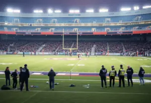 University of Kentucky football field police presence