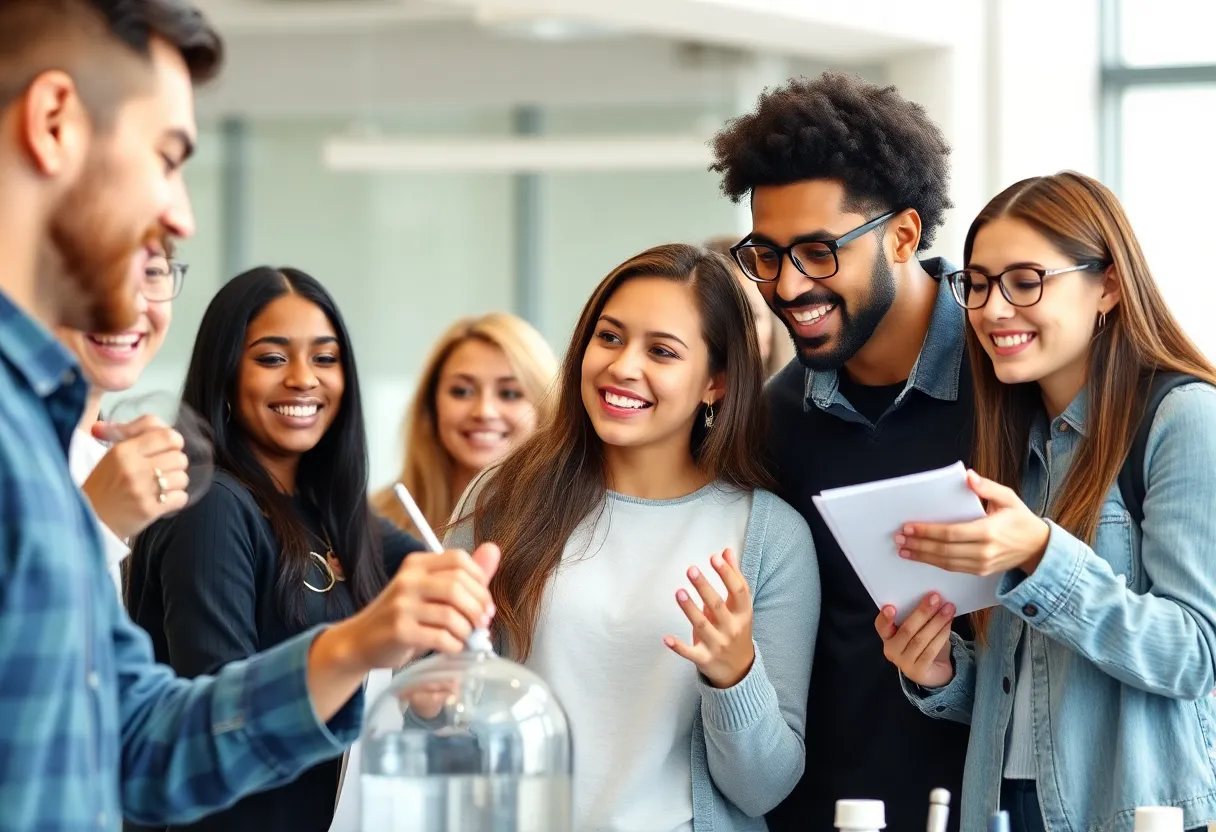 Group of University of Kentucky students participating in research activities.