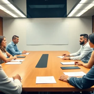 University board members discussing neutrality statement