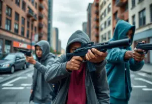 Conceptual image related to youth gun violence