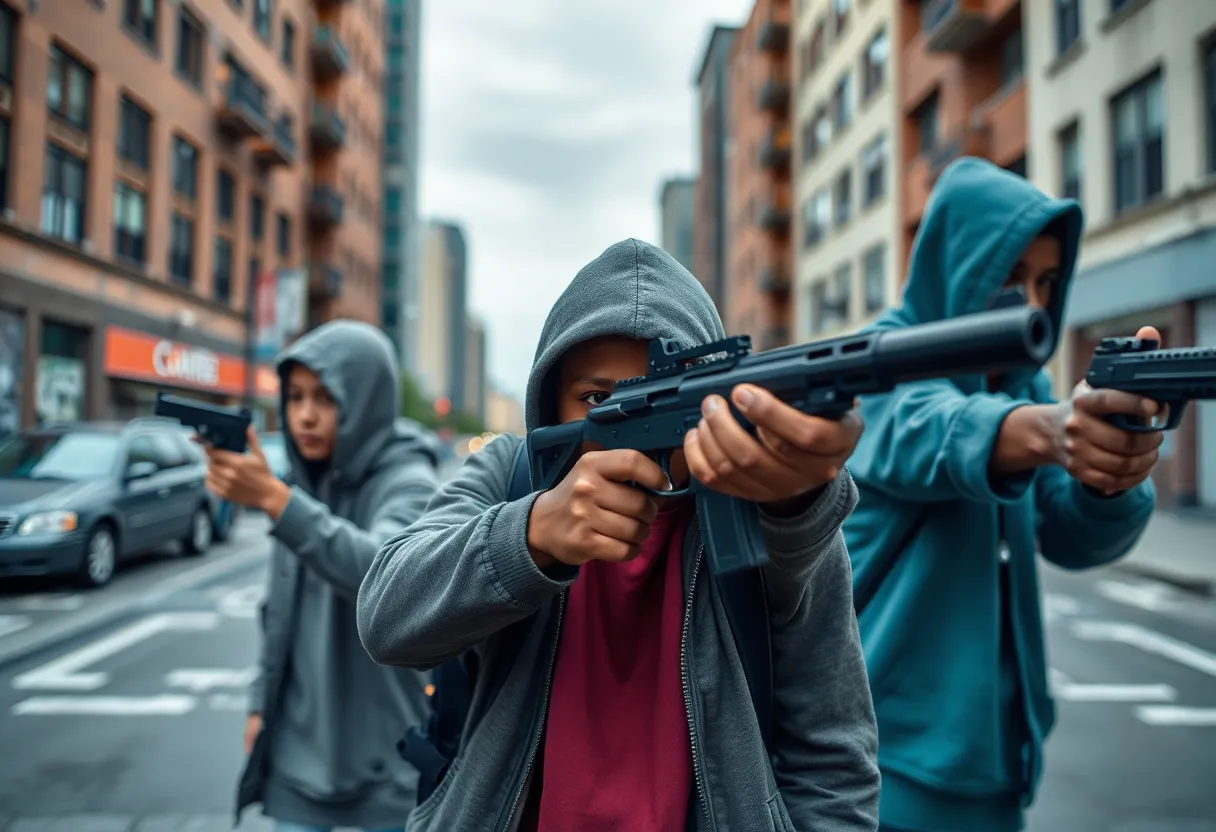 Conceptual image related to youth gun violence