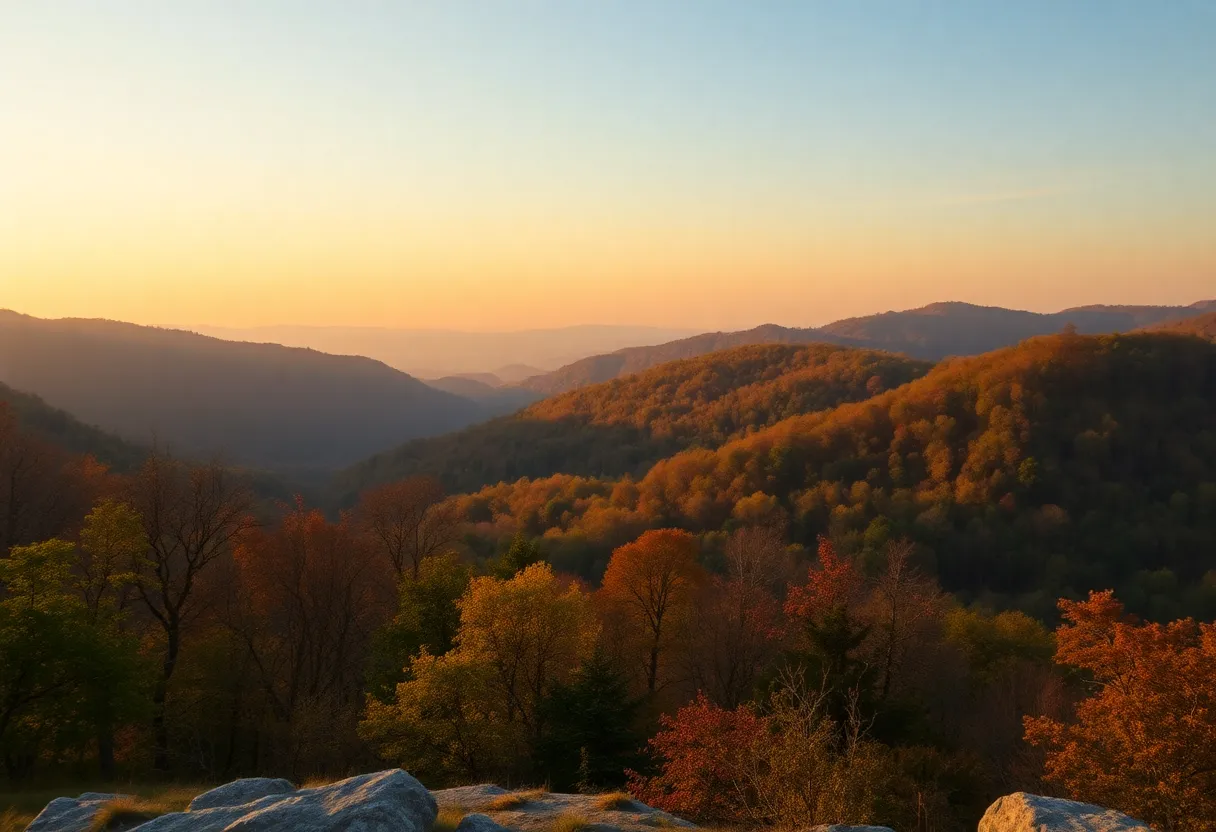 Scenic view of the Appalachian landscape in Kentucky
