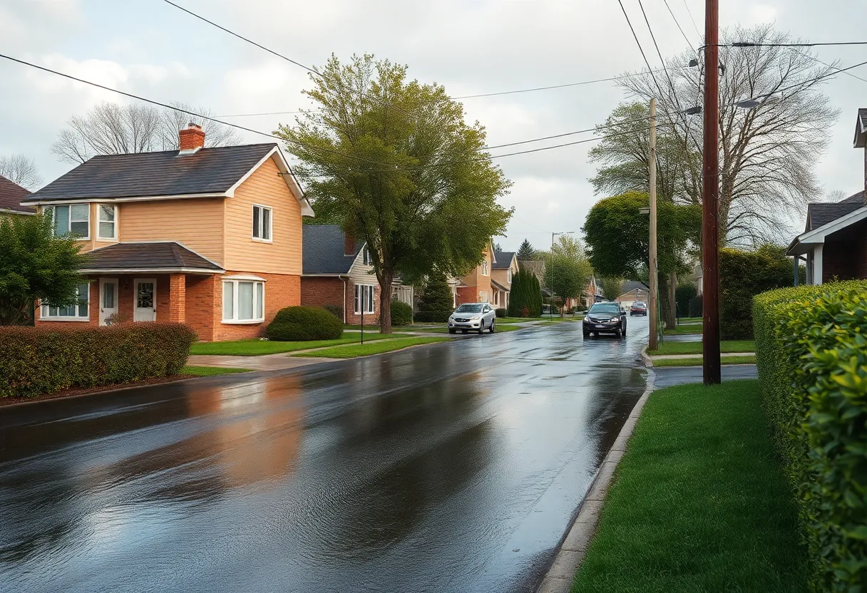 Flooding on Bermuda Avenue affecting residential properties