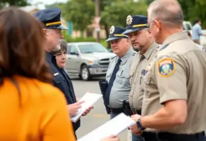 Police engaging with the community for crime prevention